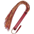 fetish submissive dark room - vegan leather whip