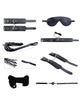 alive - secret desires kit 7 pieces bdsm black D-237163