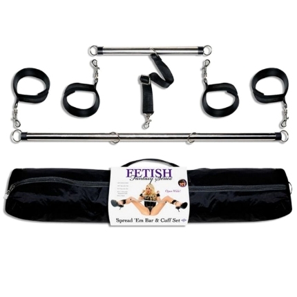fetish fantasy series - series spread em bar and cuff set PD3716-00