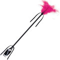 secretplay - black and fuchsia whip feather