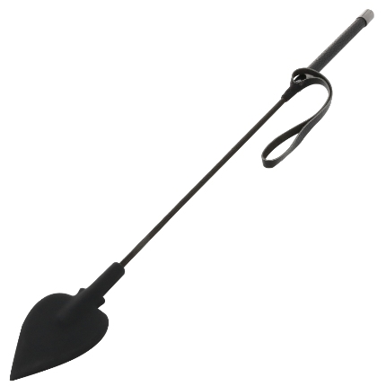 darkness - black silicone whip 60cm D-221203