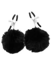 darkness - nipple clamps with pom poms 1 D-221239