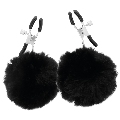 darkness - nipple clamps with pom poms 1