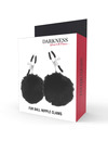 darkness - nipple clamps with pom poms 1 D-221239
