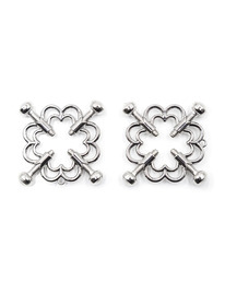 ohmama fetish - metallic flower clips
