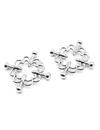 ohmama fetish - metallic flower clips D-229858