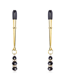 ohmama fetish - nipple clamps with jewel pendant