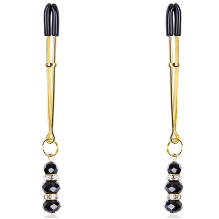 ohmama fetish - nipple clamps with jewel pendant D-229913