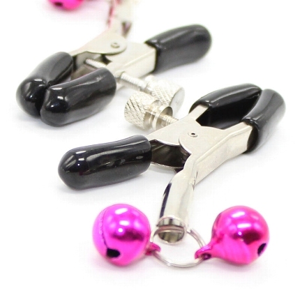 ohmama fetish - nipple clamps with pink bell D-229914
