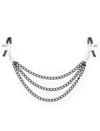 ohmama fetish - nipple clamps with black chains