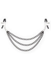 ohmama fetish - nipple clamps with black chains D-230013