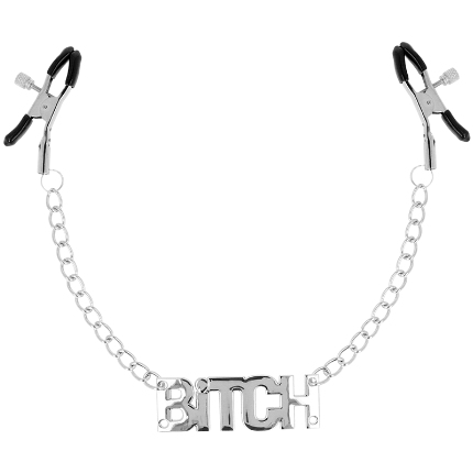 ohmama fetish nipple clamps with chains - bitch D-231280
