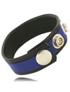 leather body - correa de cuero ajustable para pene azul-negra