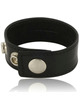 leather body - adjustable leather strap for penis black D-211894