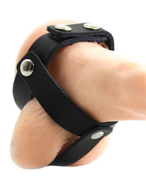 ohmama fetish - funda cuero de castidad para testiculos