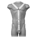leather body - harness men blanco
