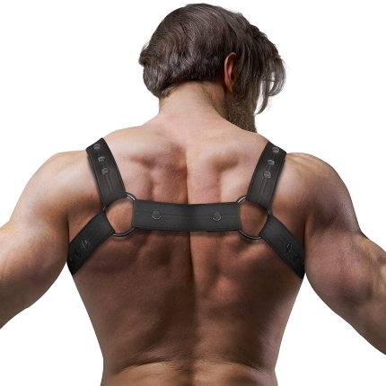 fetish submissive attitude - arnÉs deportivo ajustable neopreno pecho hombre
