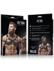fetish submissive attitude - arnÉs bulldog ajustable neopreno pecho cruzado con cremalleras hombre