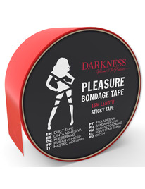 darkness - cinta para bondage rojo adhesiva 15m