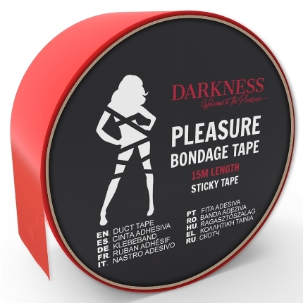 darkness - adhesive red bondage tape 15m D-221263