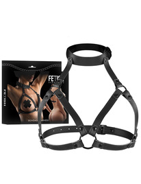 fetish submissive bondage - adjustable chest harness