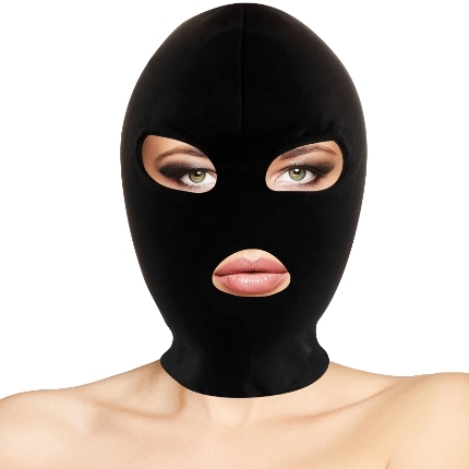 darkness - bdsm submission mask mouth and eyes black D-221147