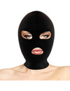 darkness - bdsm submission mask mouth and eyes black D-221147