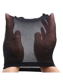 ohmama fetish - black head tights