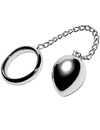 metal hard - cock ring 40mm + chain with metal ball D-205355