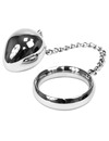 metal hard - cock ring 50mm + chain with metal ball D-205357