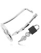 metal hard - anillo testiculos con plug uretra castidad