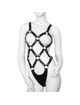 Harness Feminino de Estilo Ousado de Couro