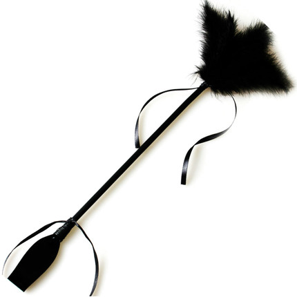 secretplay - black whip feather D-212408