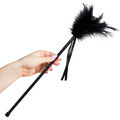 secretplay - plumero plumas negro 40 cm