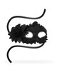 ohmama - antizaz masks venetian style side flower - black D-230042