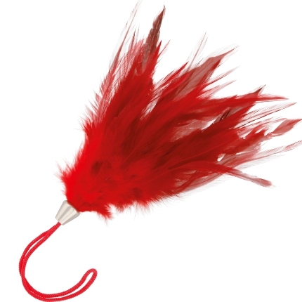 ohmama fetish - pluma estimuladora roja 13 cm