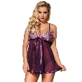 subblime - babydoll with bow and shinny details purple s/m