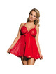 subblime - babydoll red with bow and shinny details s/m