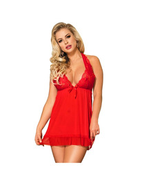 Babydoll Subblime Floral Vermelho