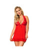Babydoll Subblime Floral Vermelho