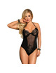 Subblime - teddy lace black teddy one size