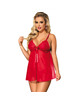 Babydoll Subblime Floral Vermelho