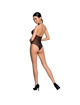 passion - woman bs088 bodystocking black one size