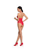 passion - woman bs088 bodystocking black one size