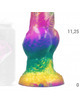 Dildo Epic Iris com Testículos Rainbow