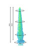 epic - scylla fluorescent thin tentacle dildo large size