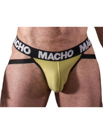 macho - mx25a jock lycra yellow s