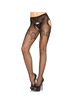 leg avenue - pantie en red bordada negro elegante