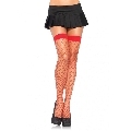 leg avenue - medias de red mediana rojo
