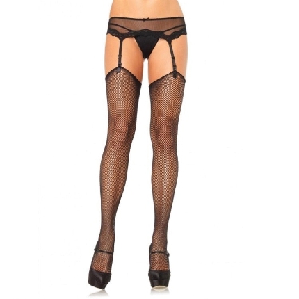 leg avenue - net stockings without superior self-adhesive silicone